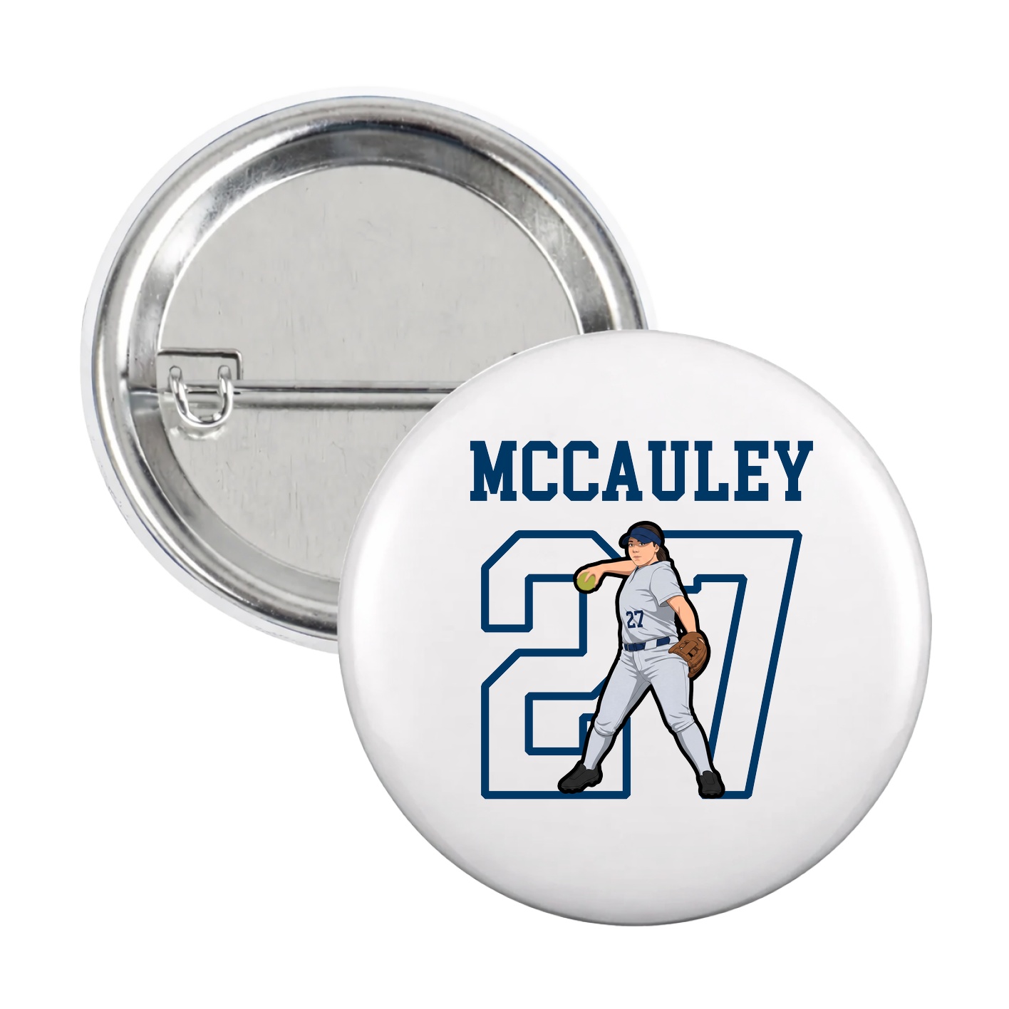 Game Day Button — Shirsey in White