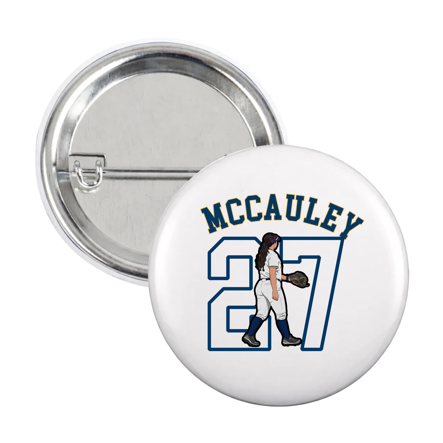 Game Day Button — Shirsey Arch in White