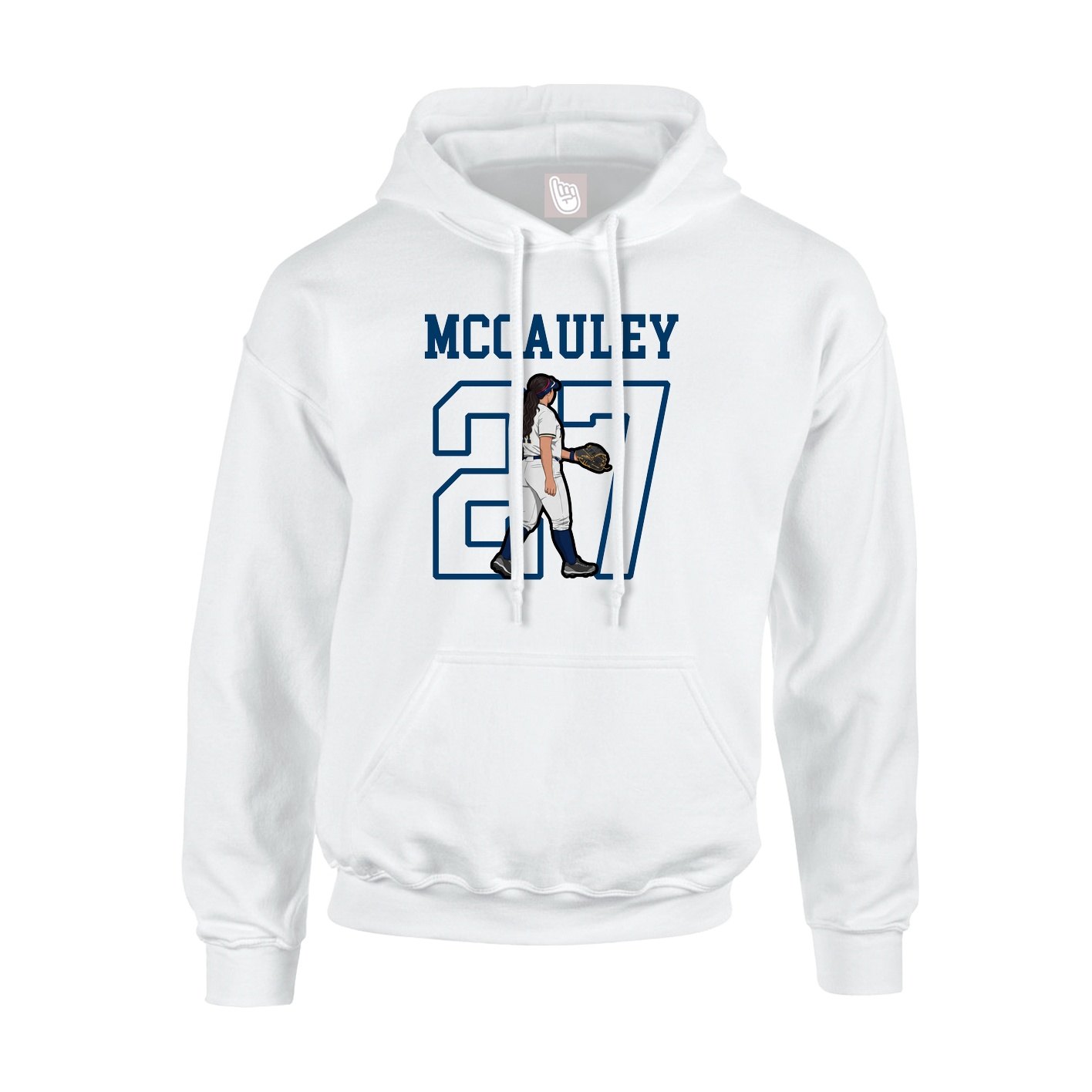 Hoodie — Shirsey in White