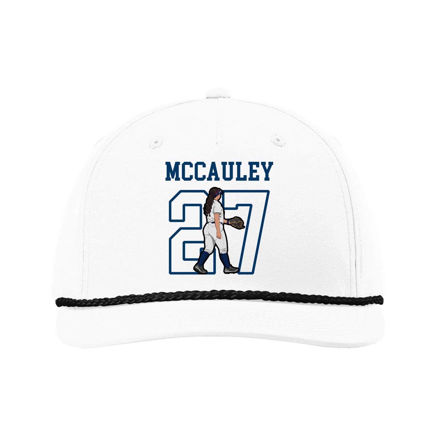Five-Panel Classic Rope Cap — Shirsey in White