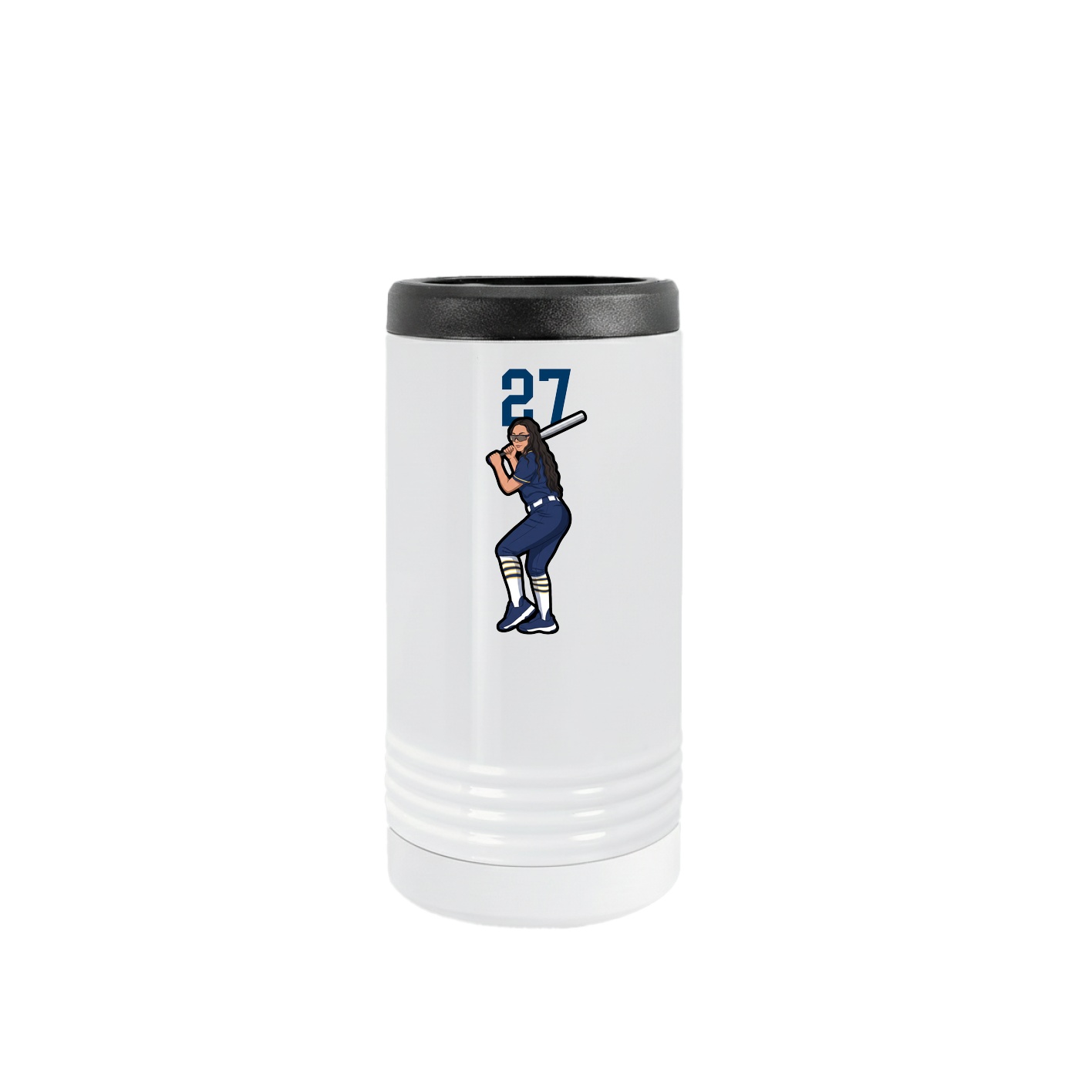 Slim Beverage Holder — Number Top in White