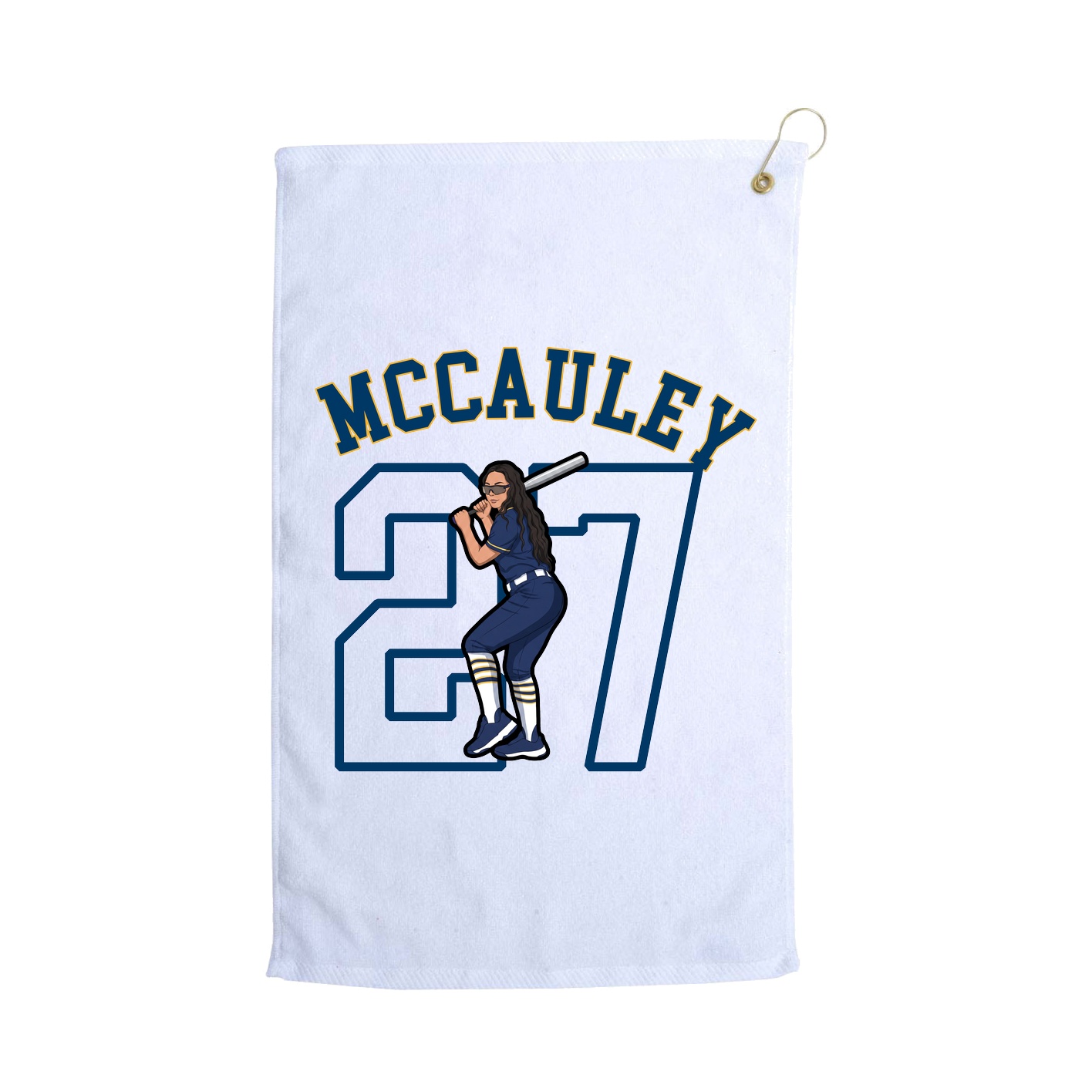 Golf Towel — Shirsey Arch in White