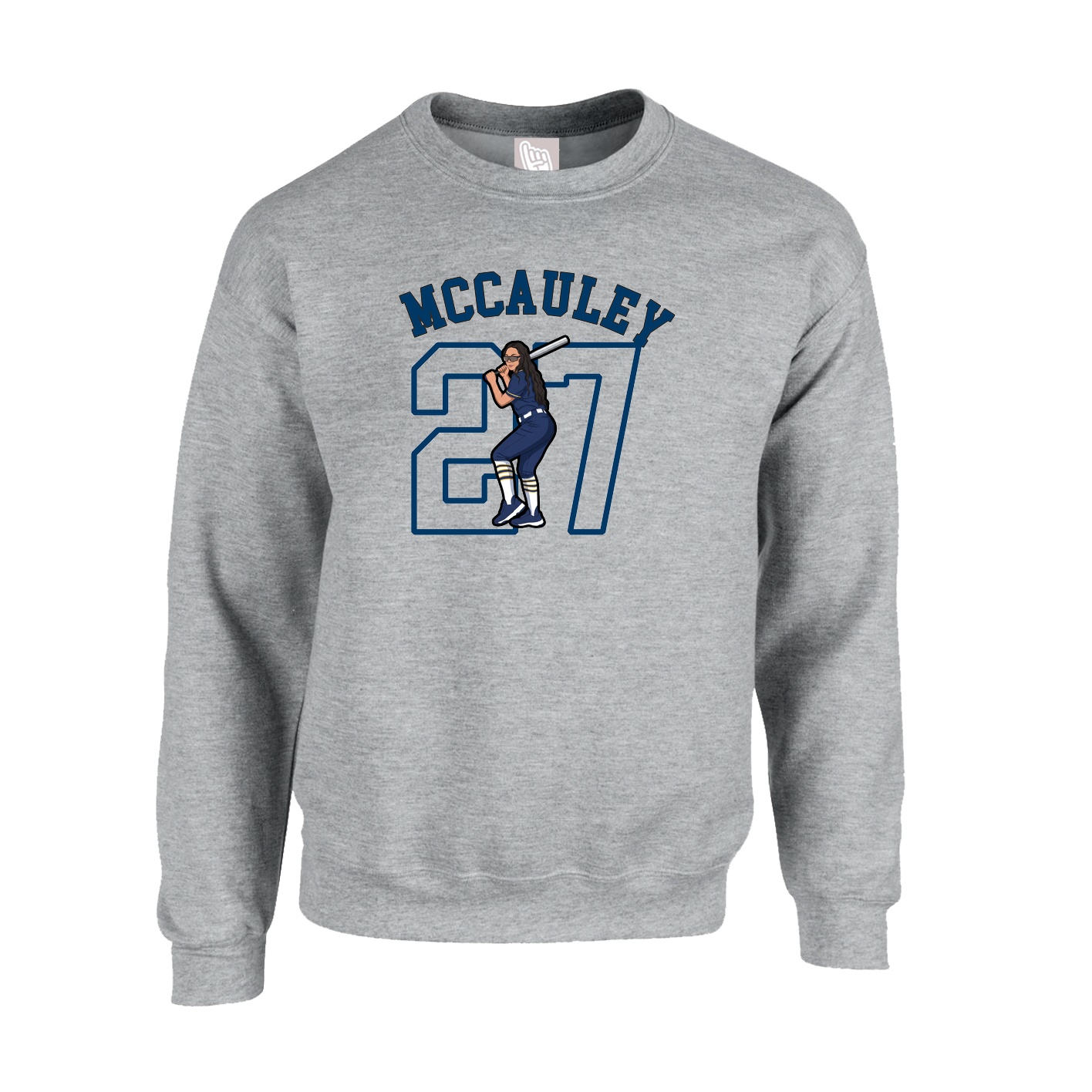Fleece Crew — Shirsey Arch in Grey
