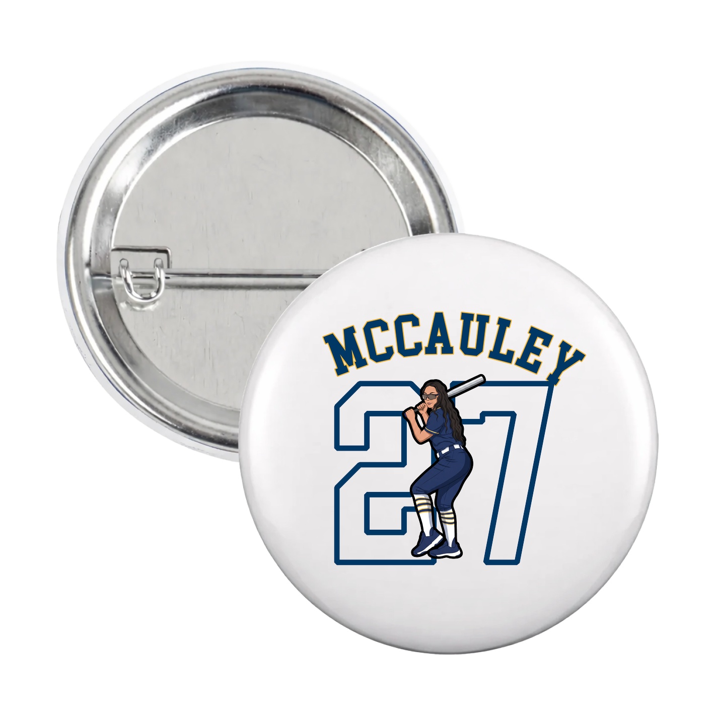Game Day Button — Shirsey Arch in White