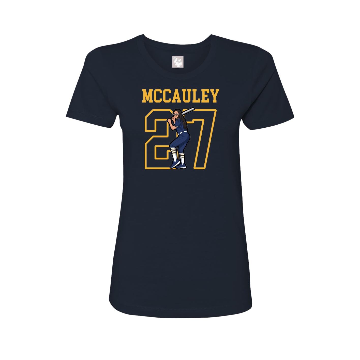 Fitted Women's Tee — Shirsey in Navy