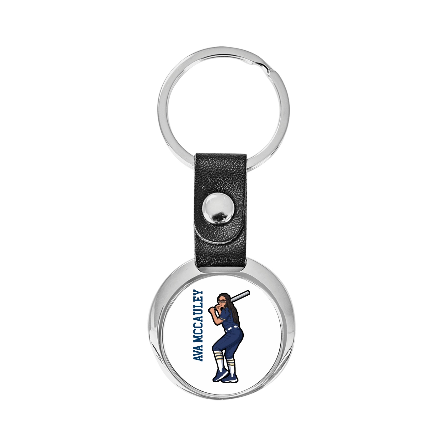Key Chain — Name Vertical in Classic