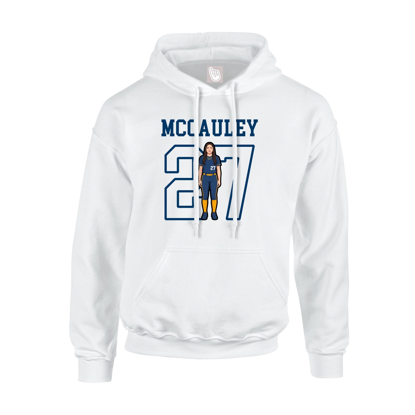 Hoodie — Shirsey in White