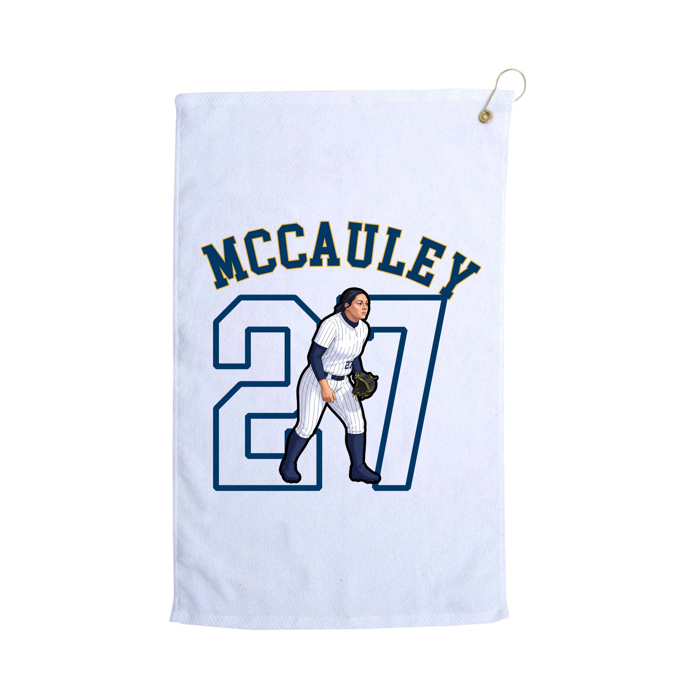 Golf Towel — Shirsey Arch in White