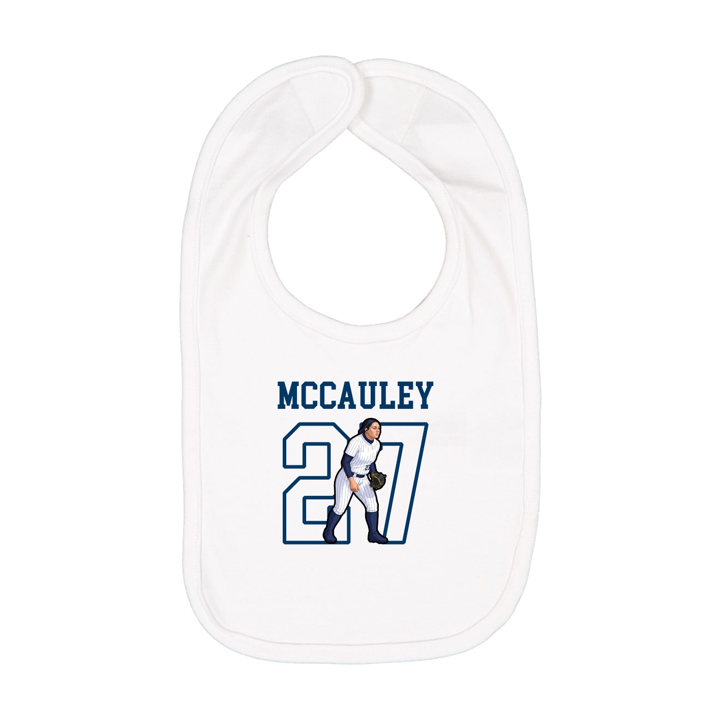 Infant Bib — Shirsey in White