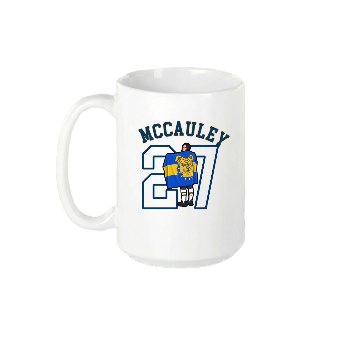 15oz Coffee Mug — Shirsey Arch in White