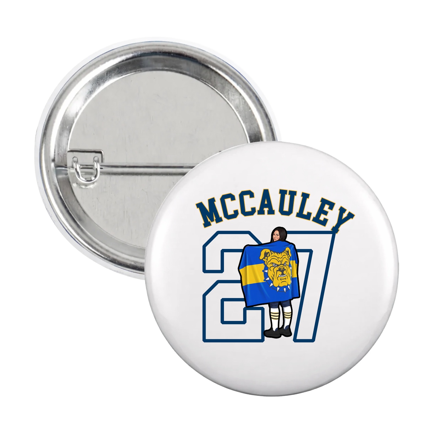 Game Day Button — Shirsey Arch in White