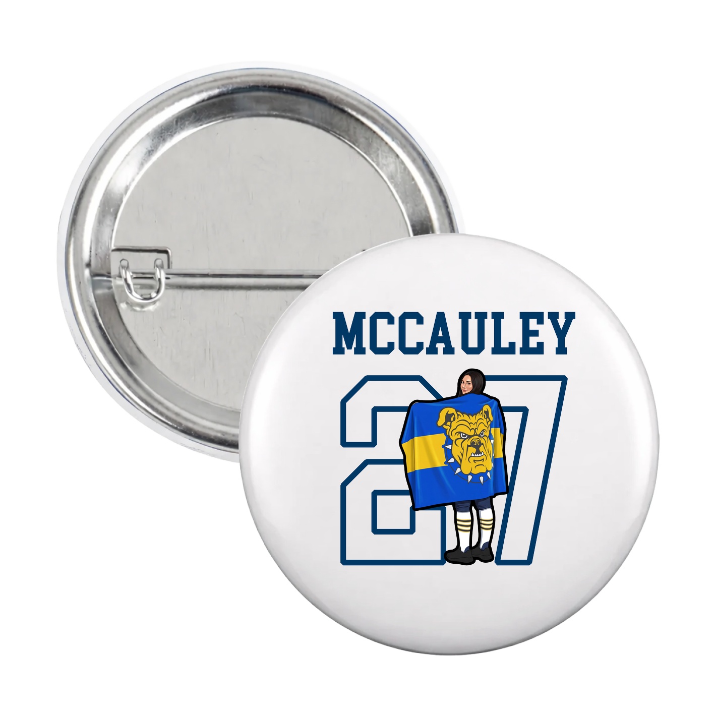 Game Day Button — Shirsey in White