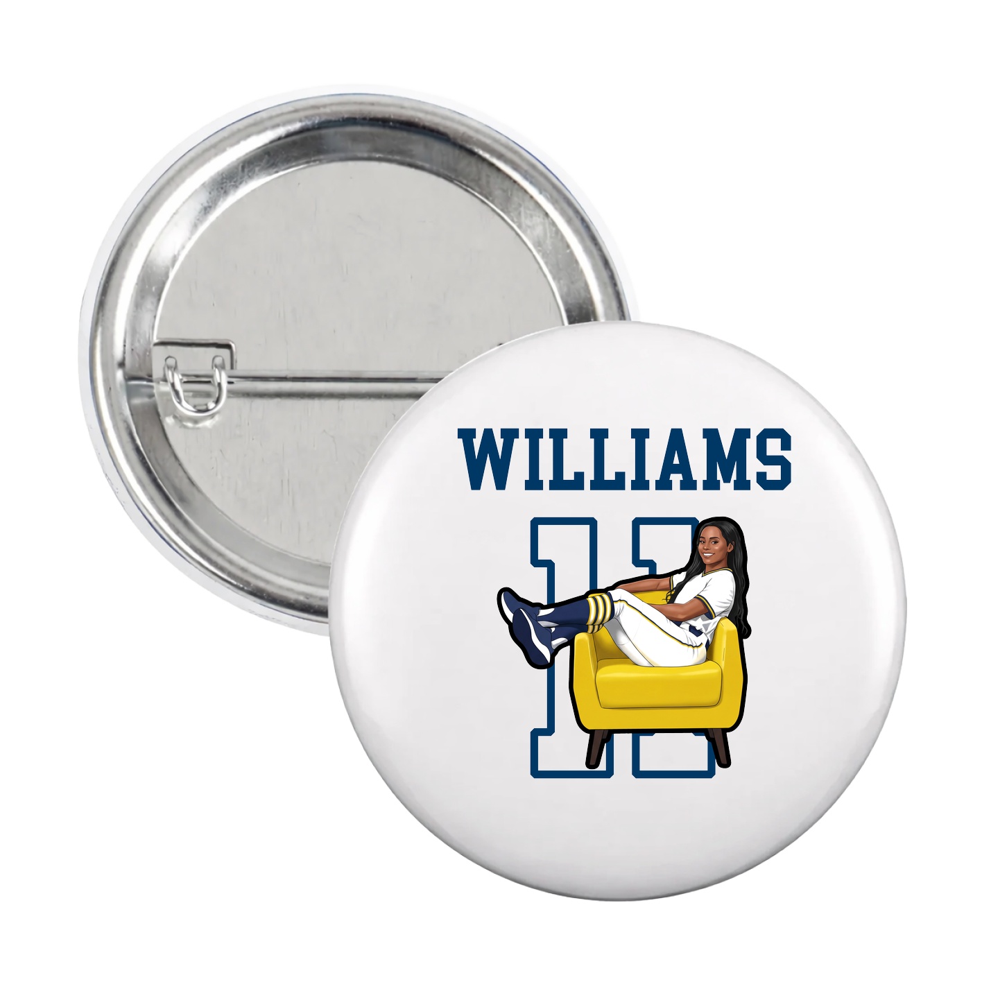 Game Day Button — Shirsey in White