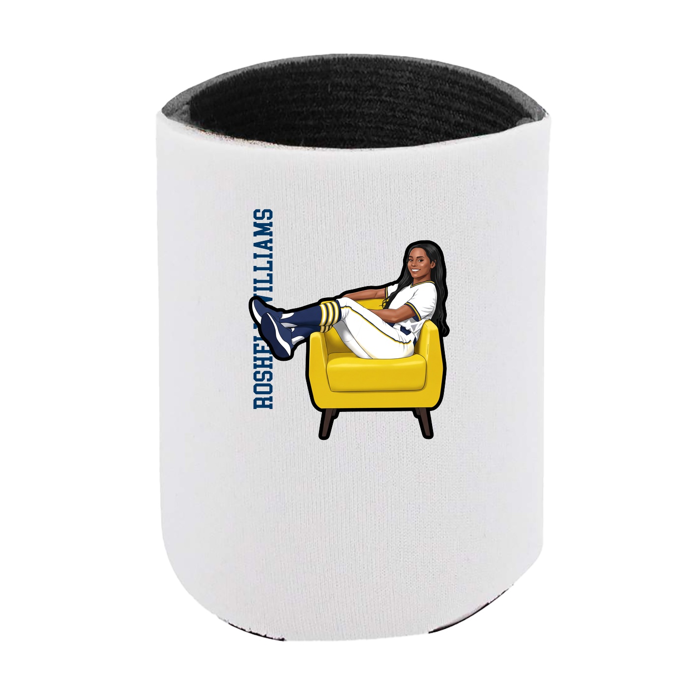 Can Holder — Name Vertical in White