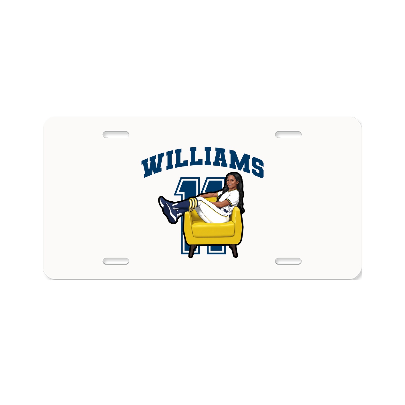 License Plate — Number in Classic