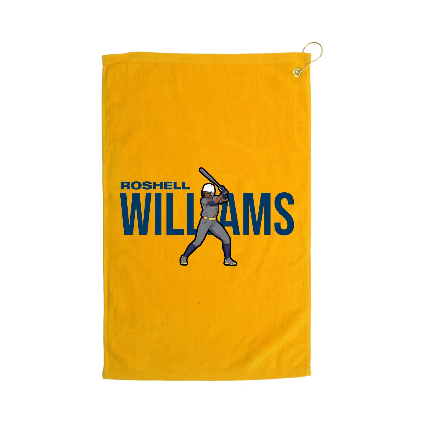Golf Towel — Player Name in Gold