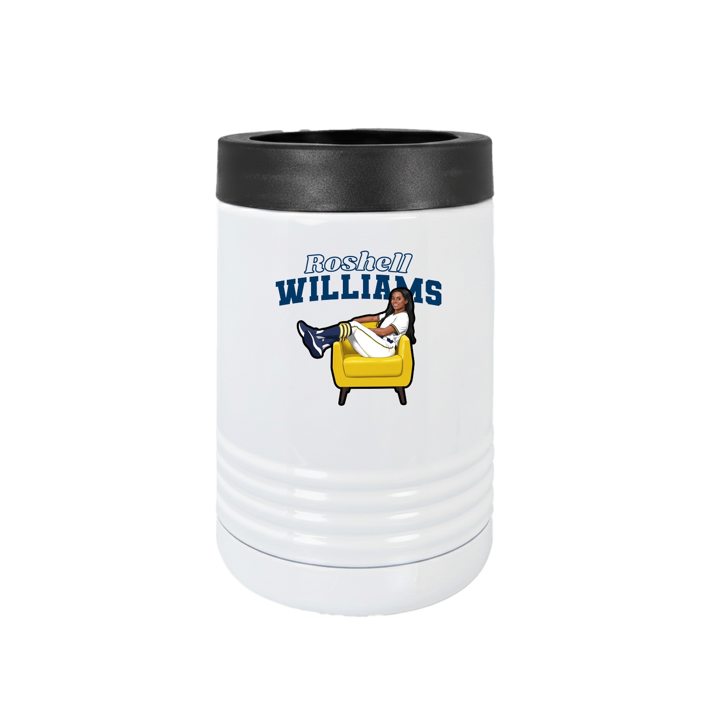 Beverage Holder — Name Arch in White