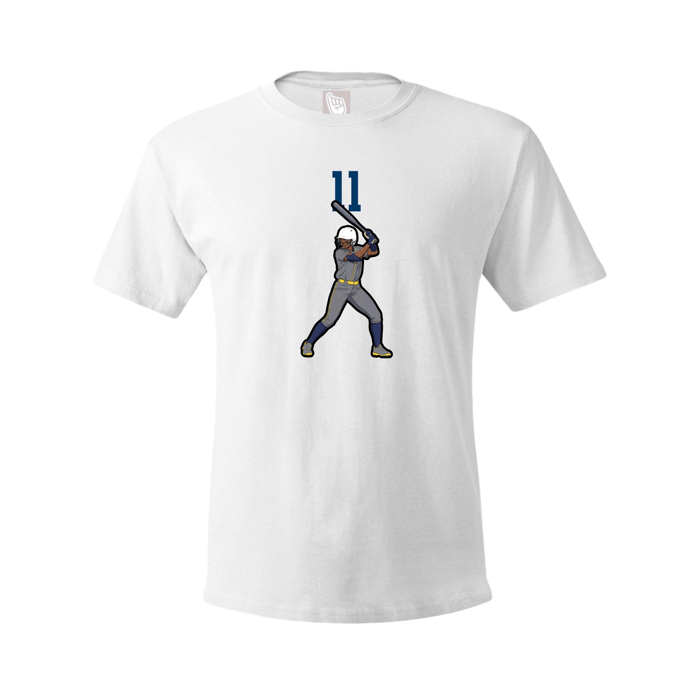 Tee — Number Top in White
