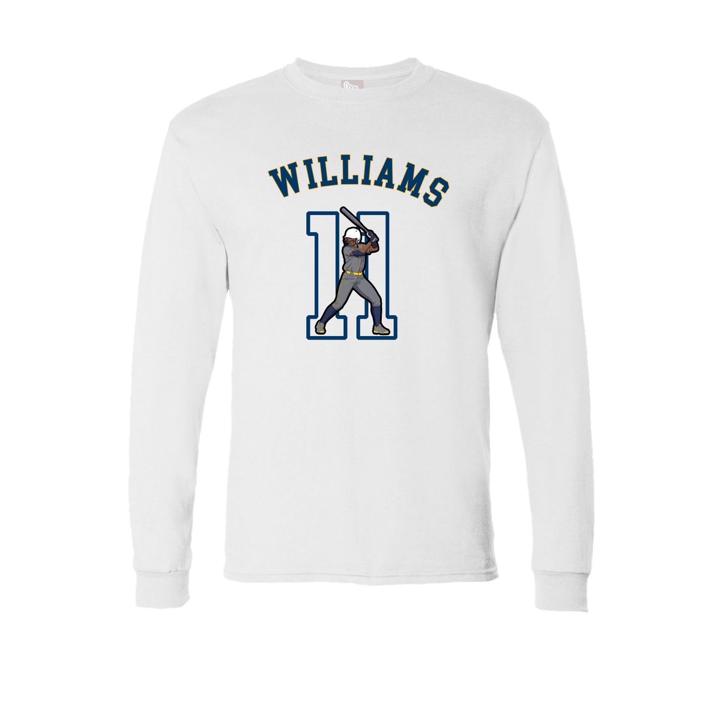 Long Sleeve Tee — Shirsey Arch in White