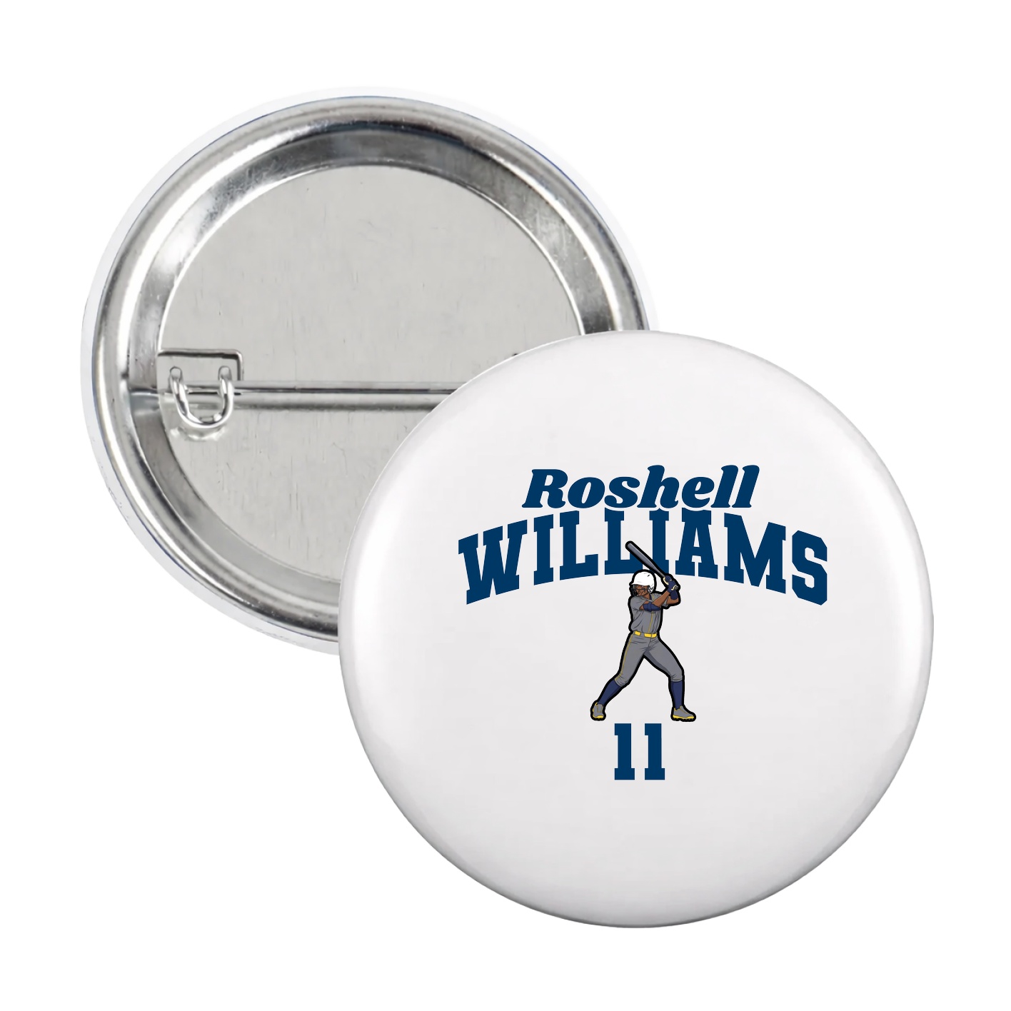 Game Day Button — Signature Arch in White