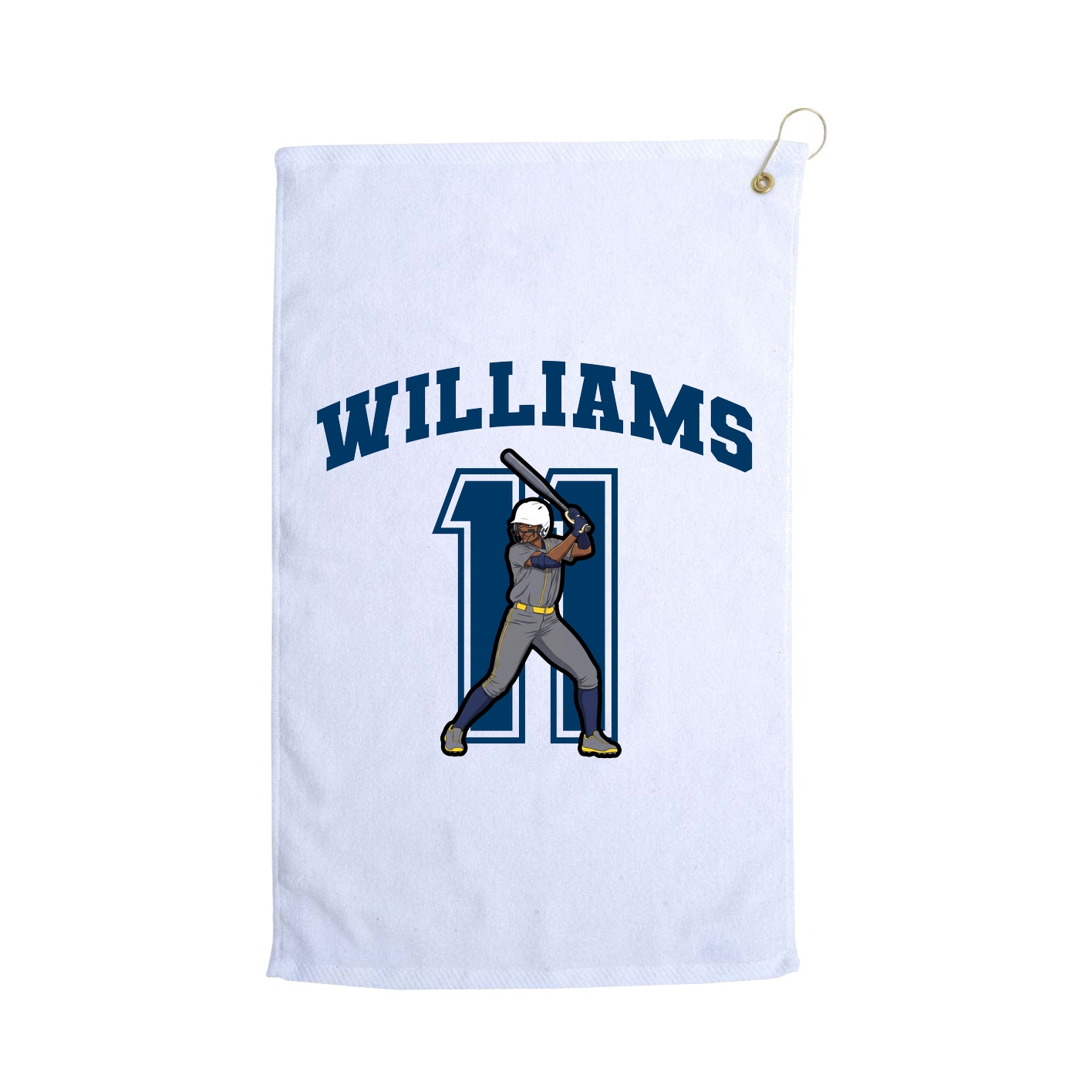 Golf Towel — Number in White
