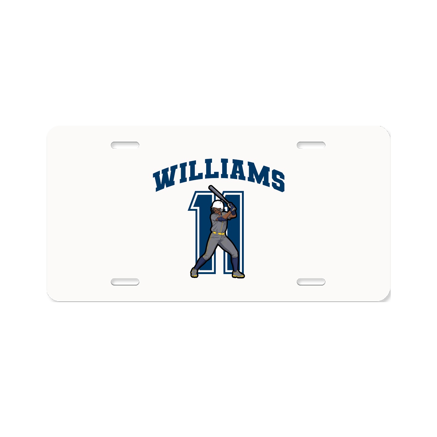 License Plate — Number in Classic