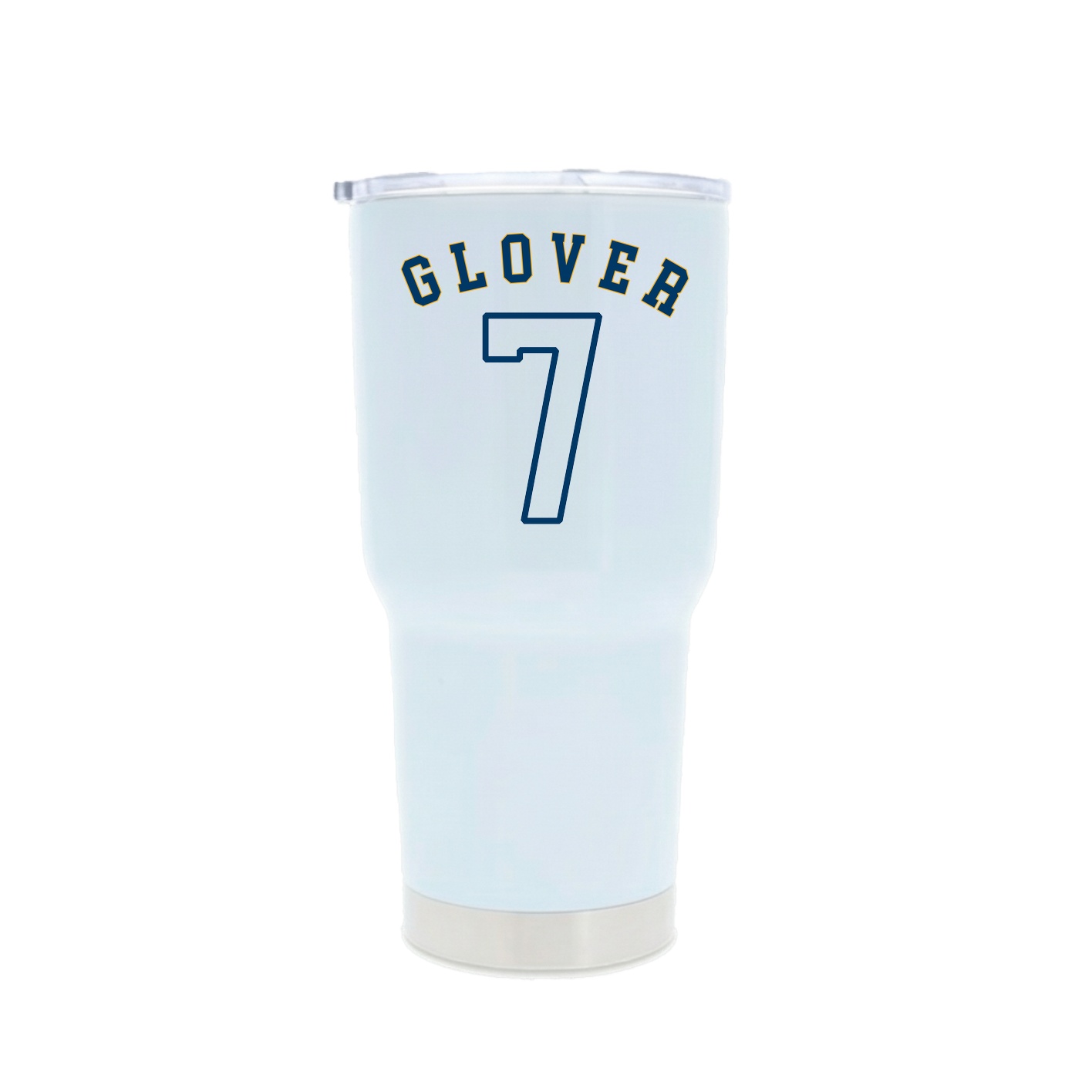 30oz Stainless Steel Tumbler — Shirsey Arch in White