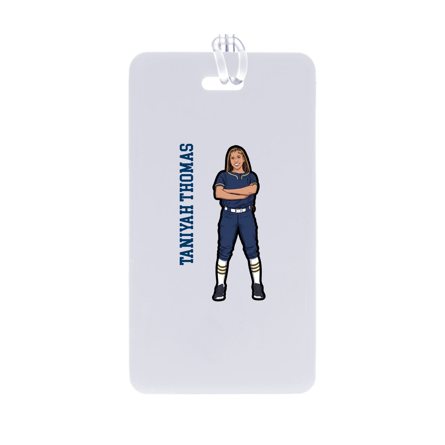Bag Tag — Name Vertical in Classic