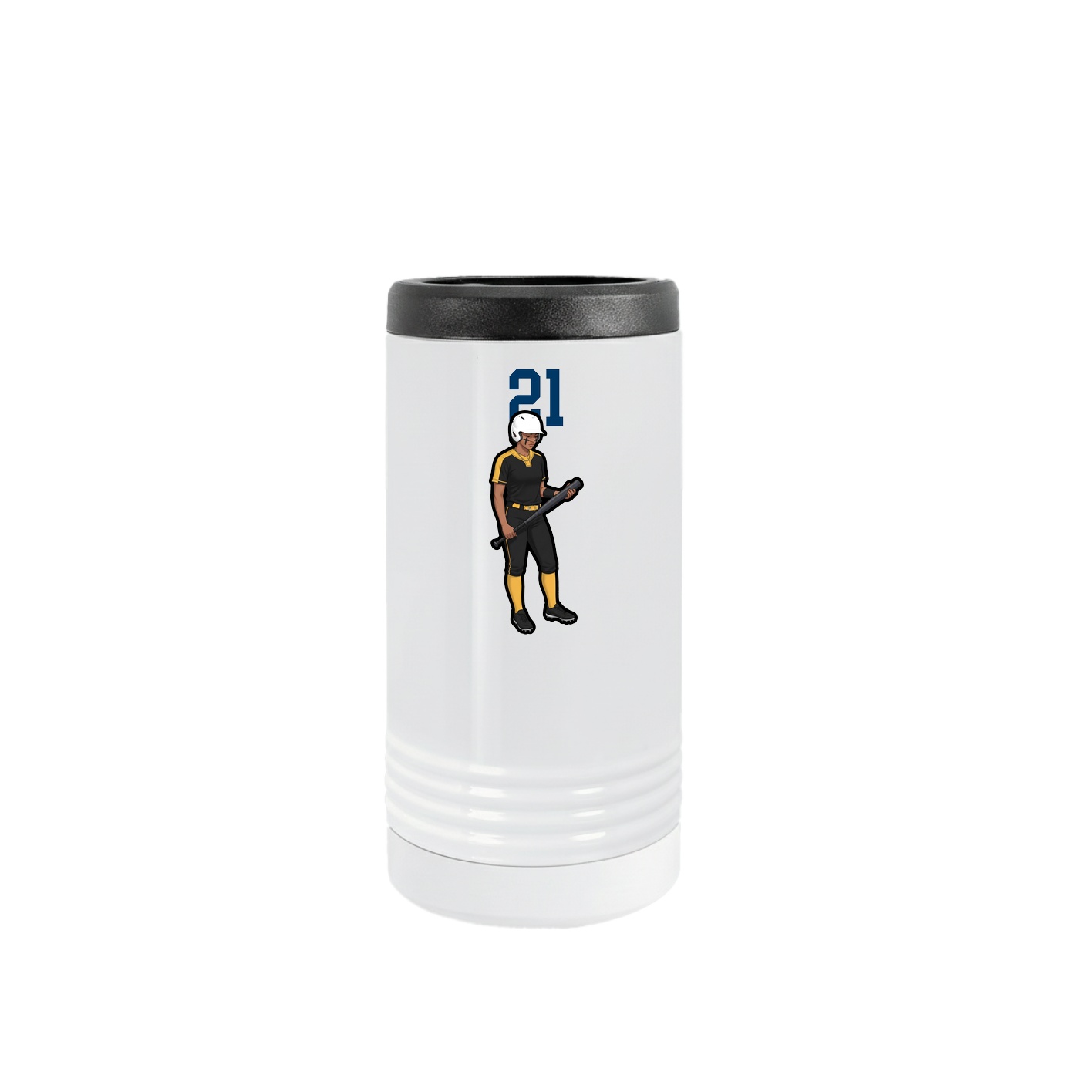 Slim Beverage Holder — Number Top in White
