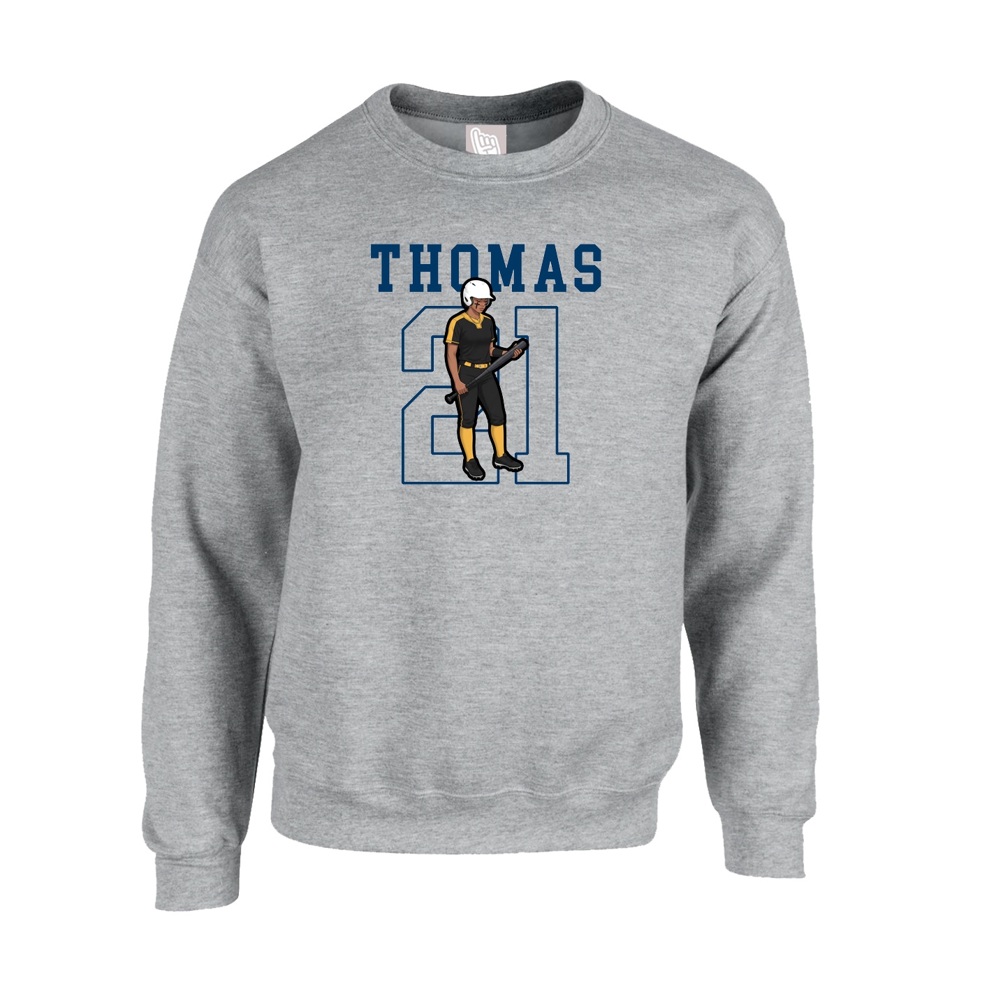 Fleece Crew — Shirsey in Grey