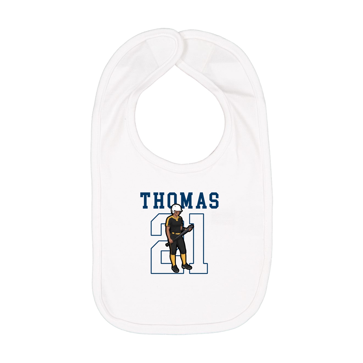 Infant Bib — Shirsey in White