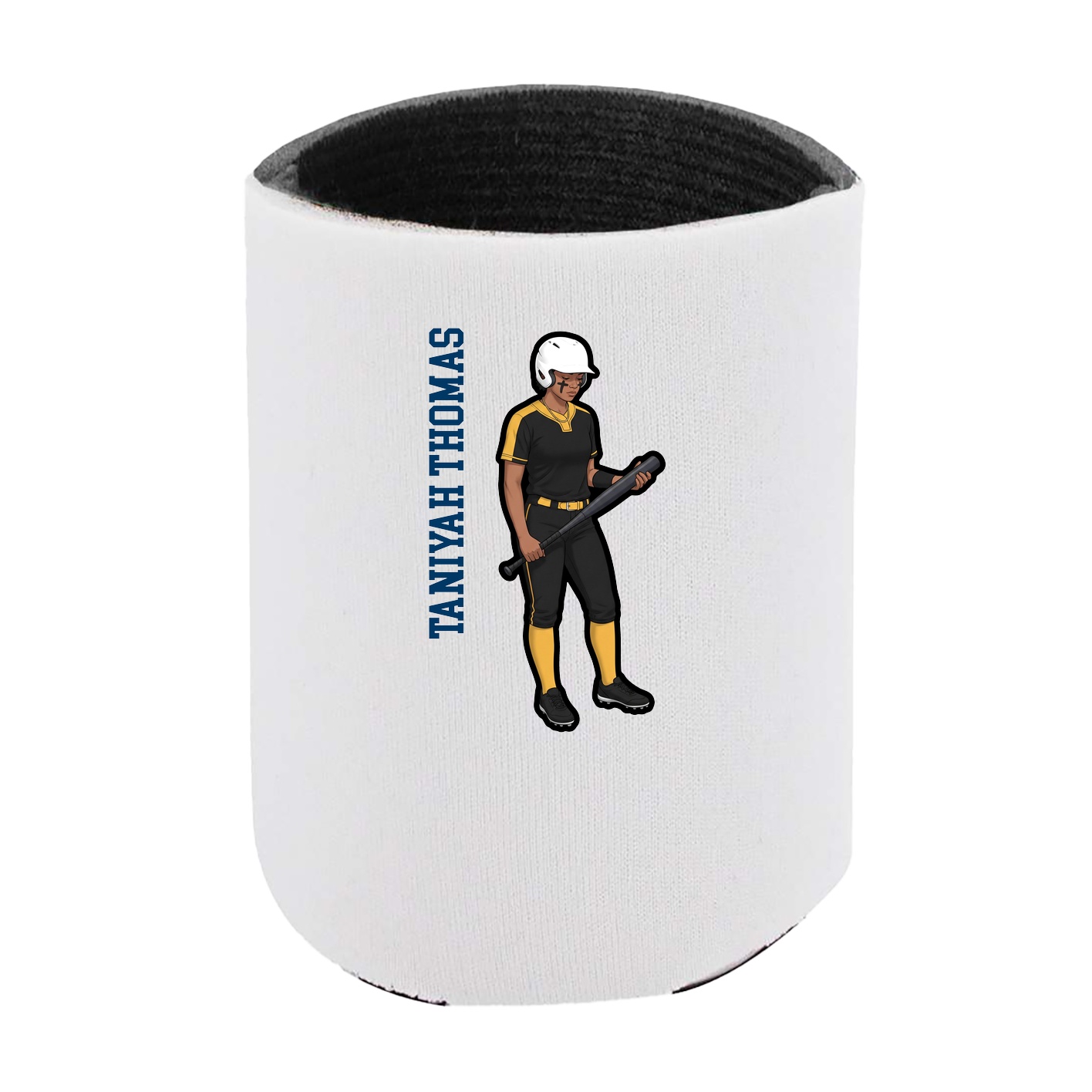 Can Holder — Name Vertical in White
