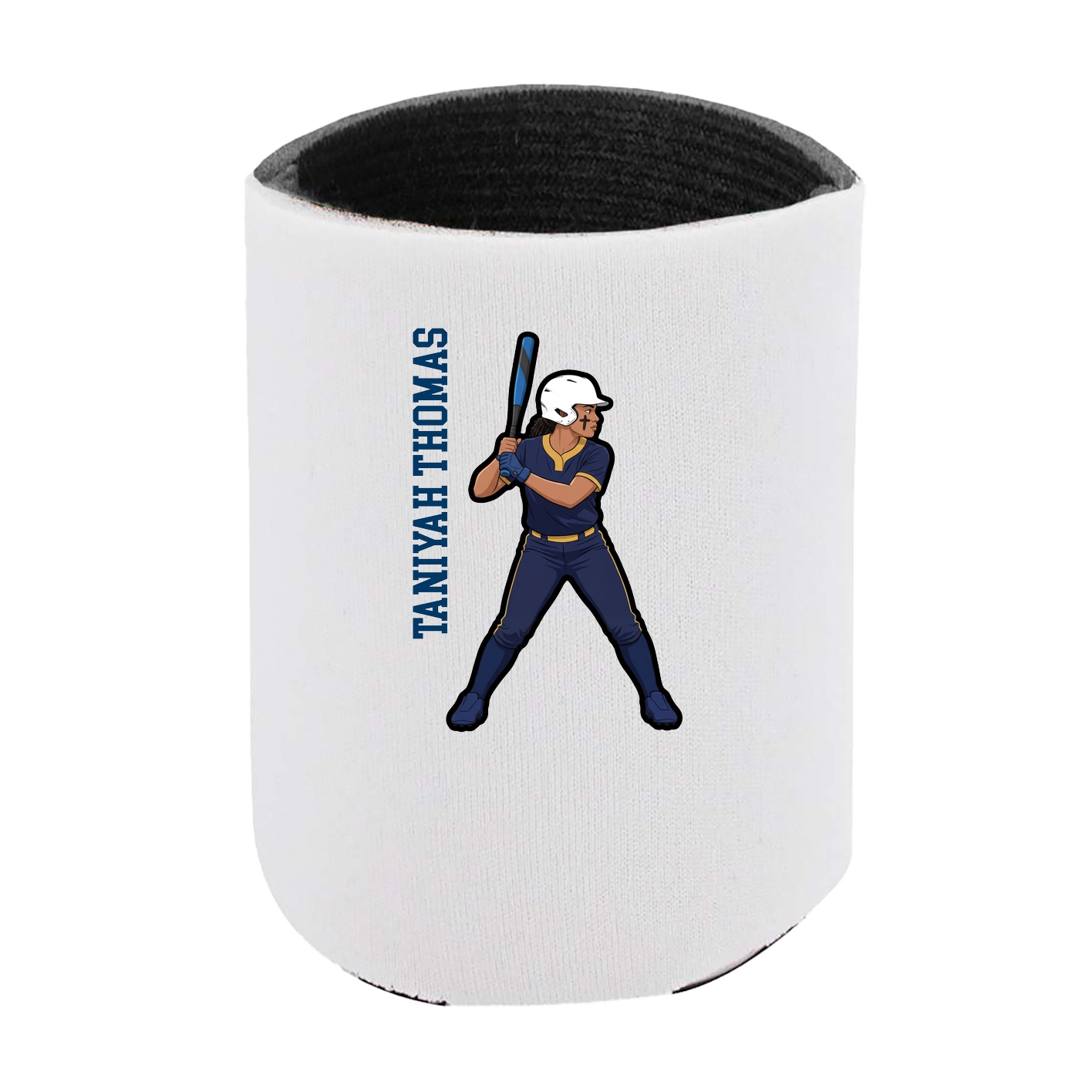 Can Holder — Name Vertical in White