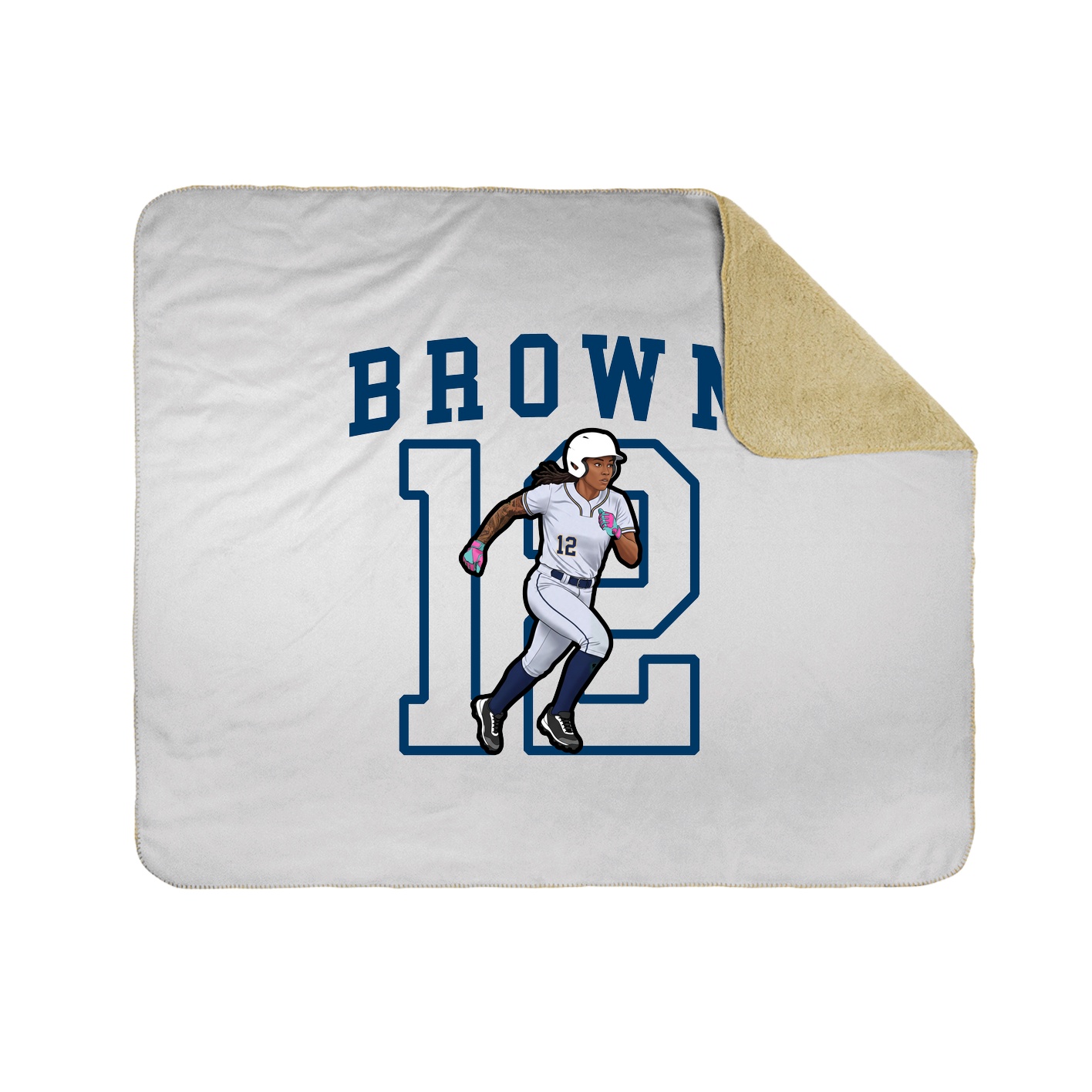 Throw Blanket — Shirsey in White