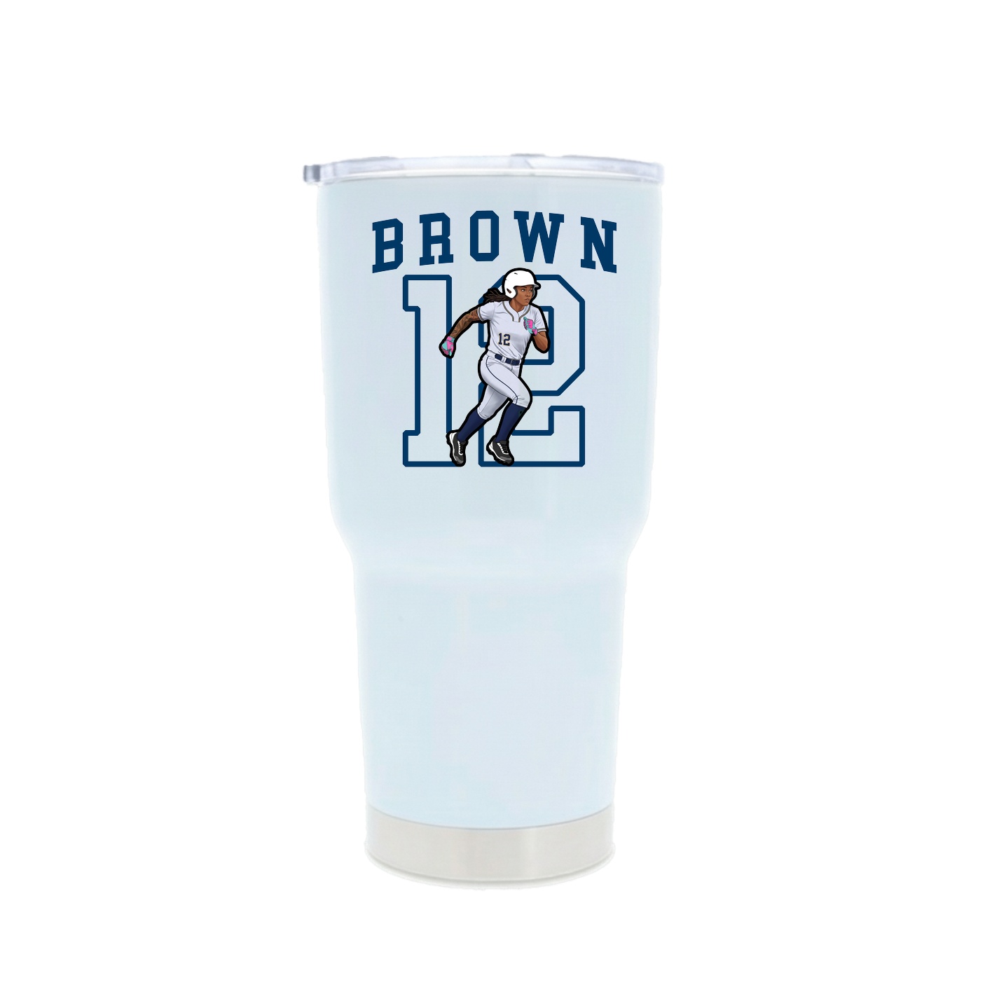 30oz Stainless Steel Tumbler — Shirsey in White