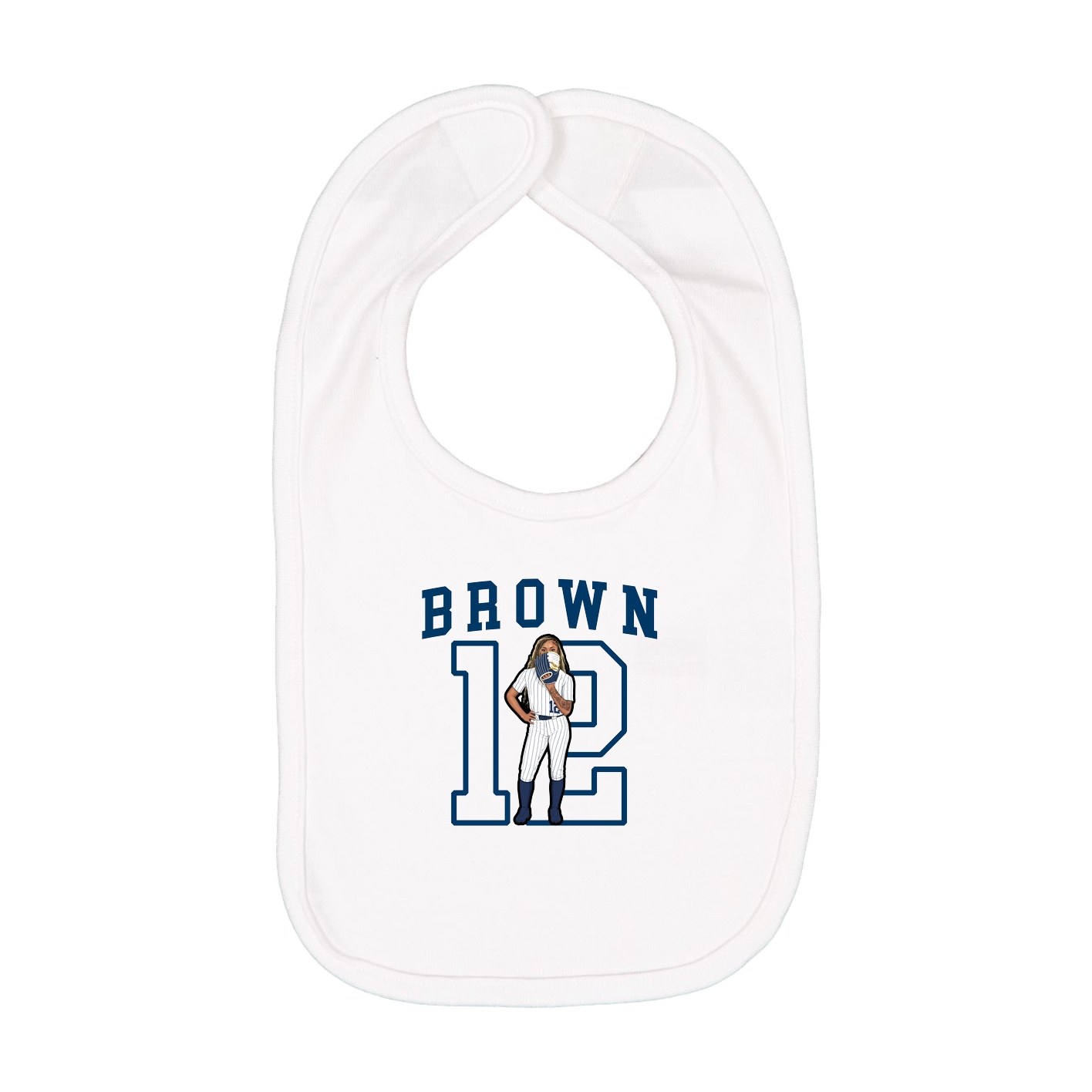 Infant Bib — Shirsey in White
