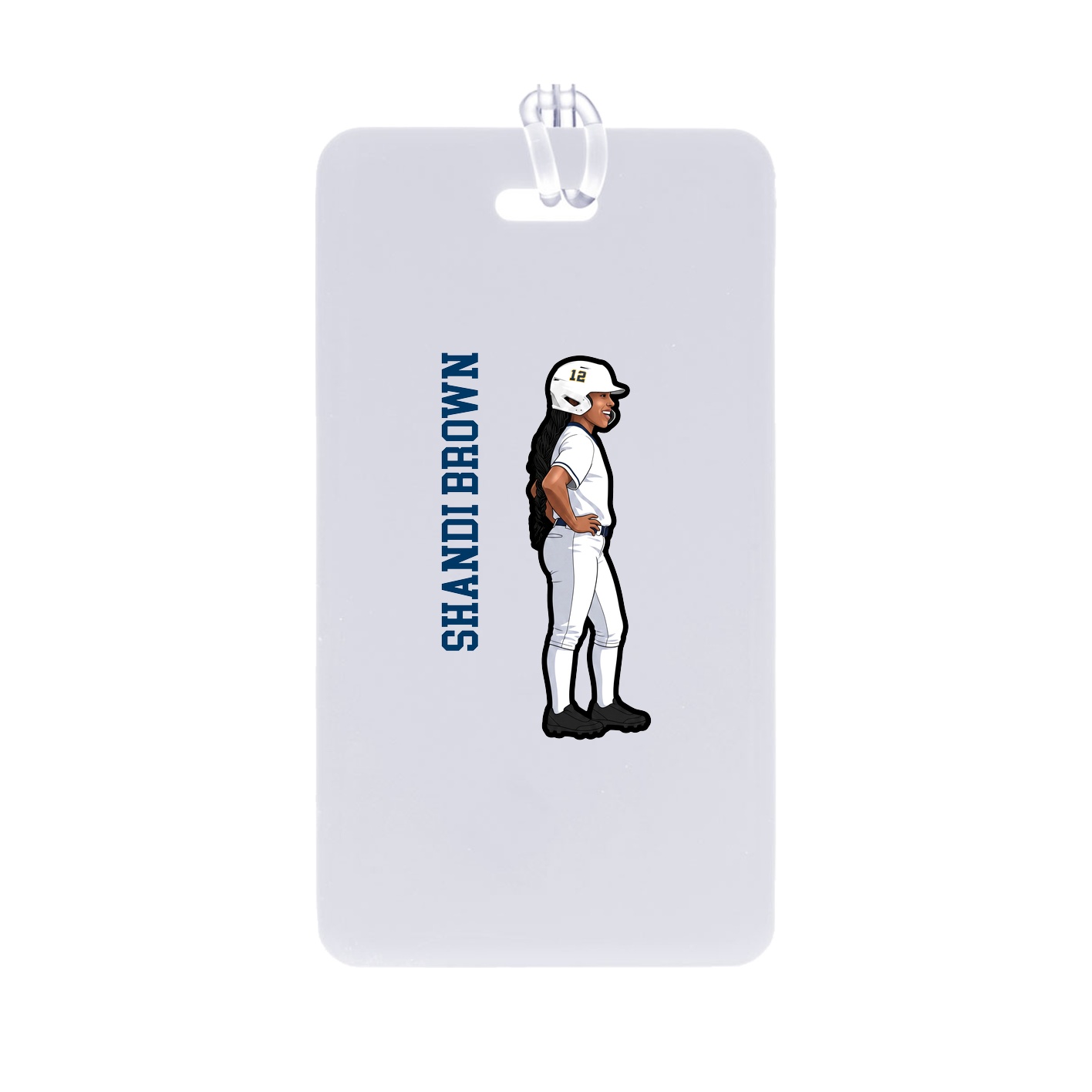 Bag Tag — Name Vertical in Classic