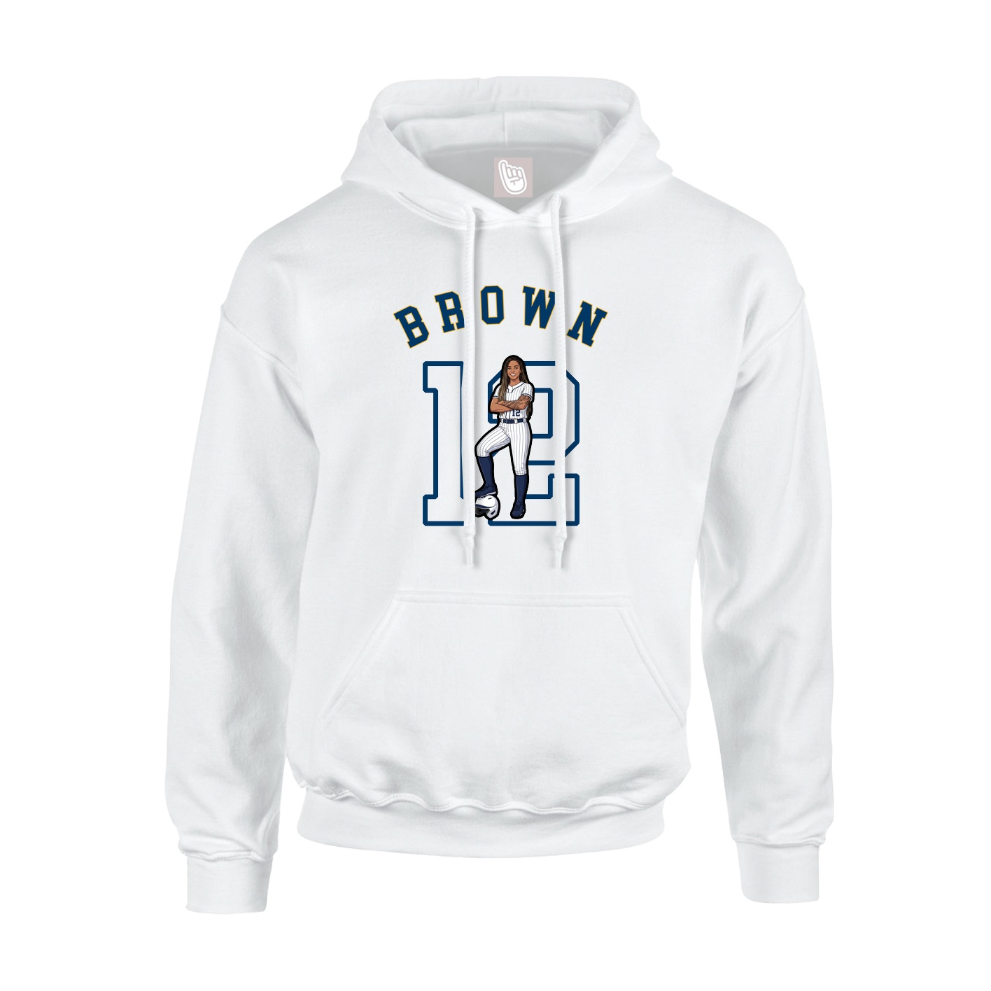 Hoodie — Shirsey Arch in White
