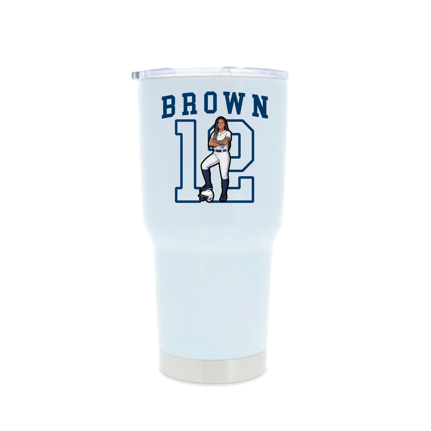 30oz Stainless Steel Tumbler — Shirsey in White