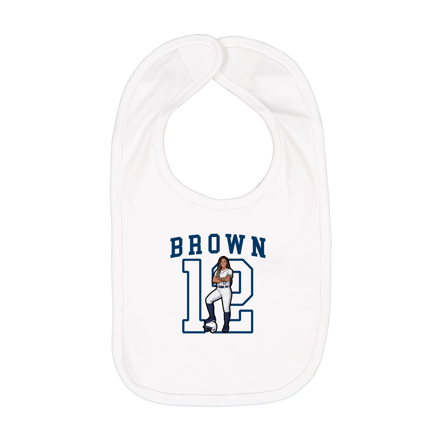 Infant Bib — Shirsey in White