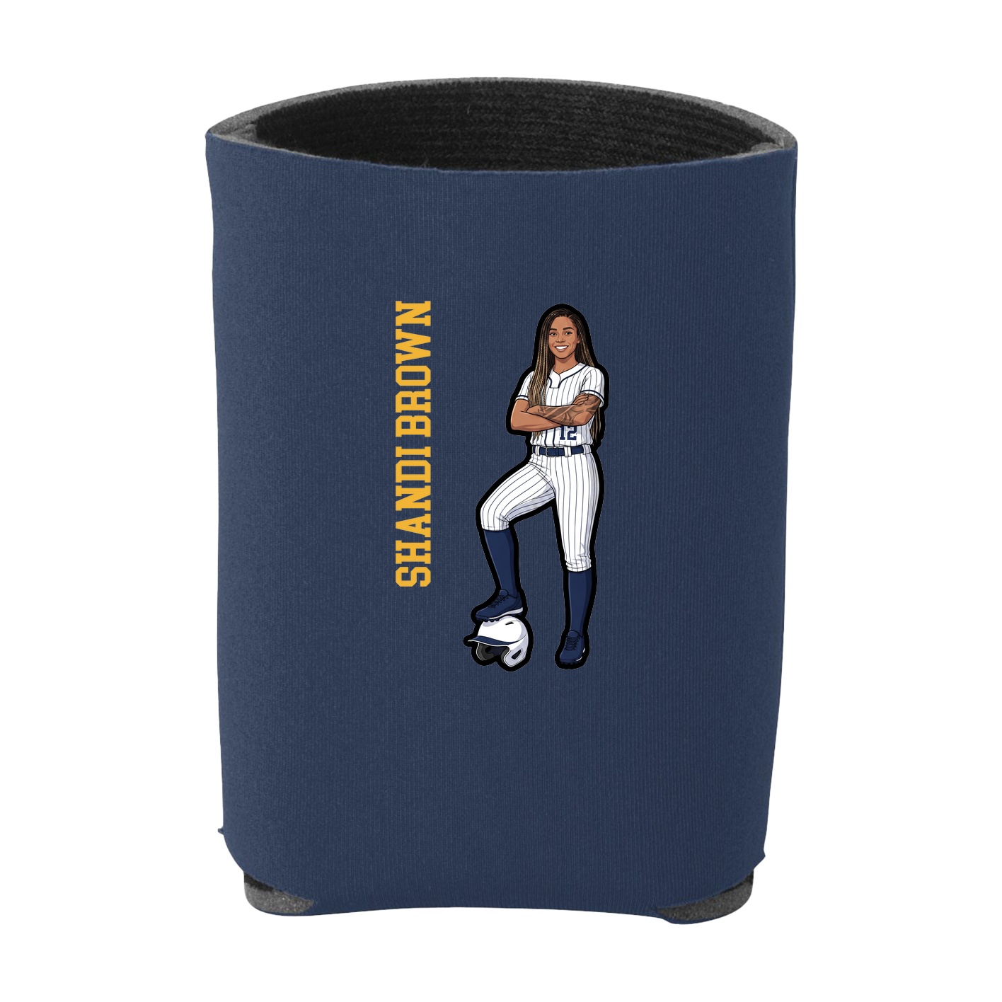 Can Holder — Name Vertical in Navy