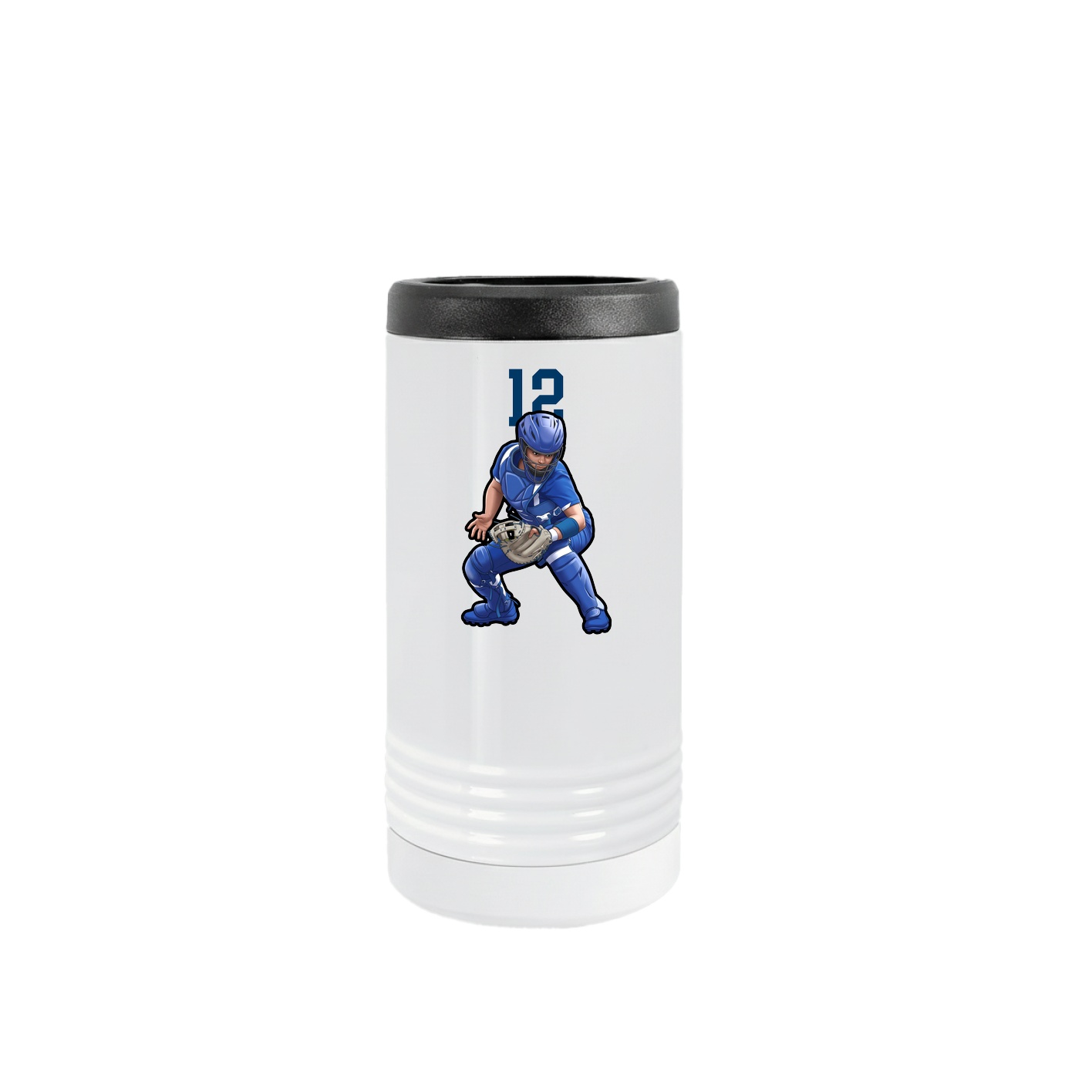 Slim Beverage Holder — Number Top in White