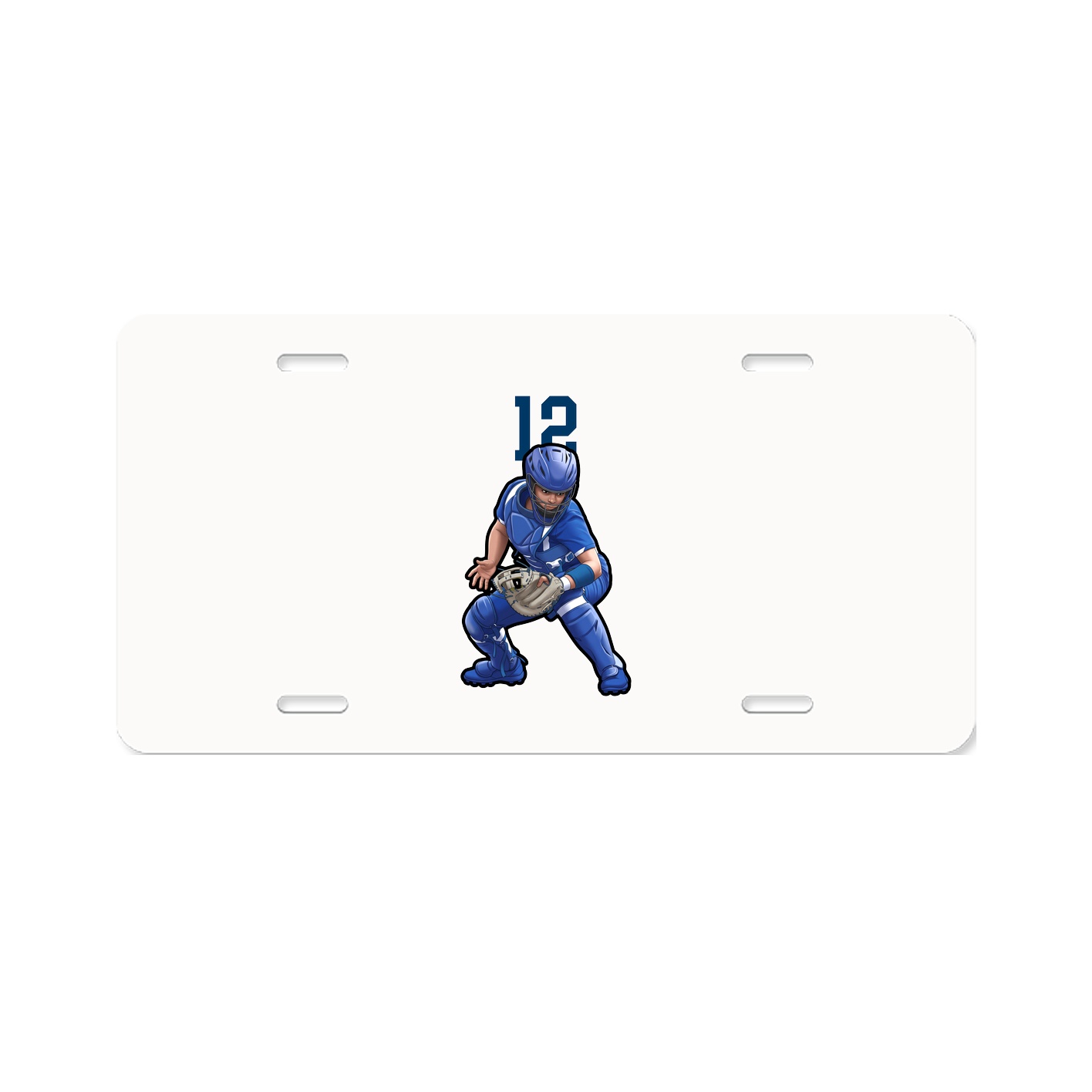 License Plate — Number Top in Classic