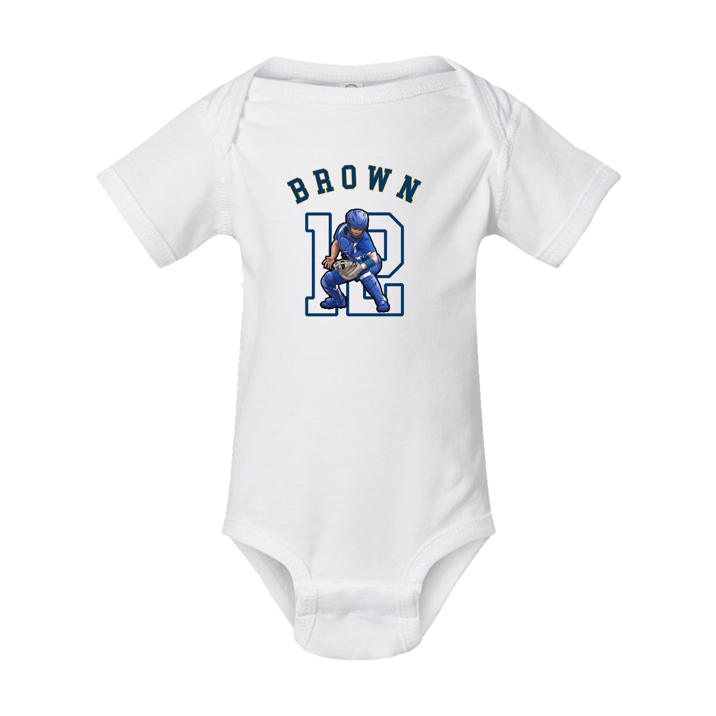 Baby Onesie — Shirsey Arch in White