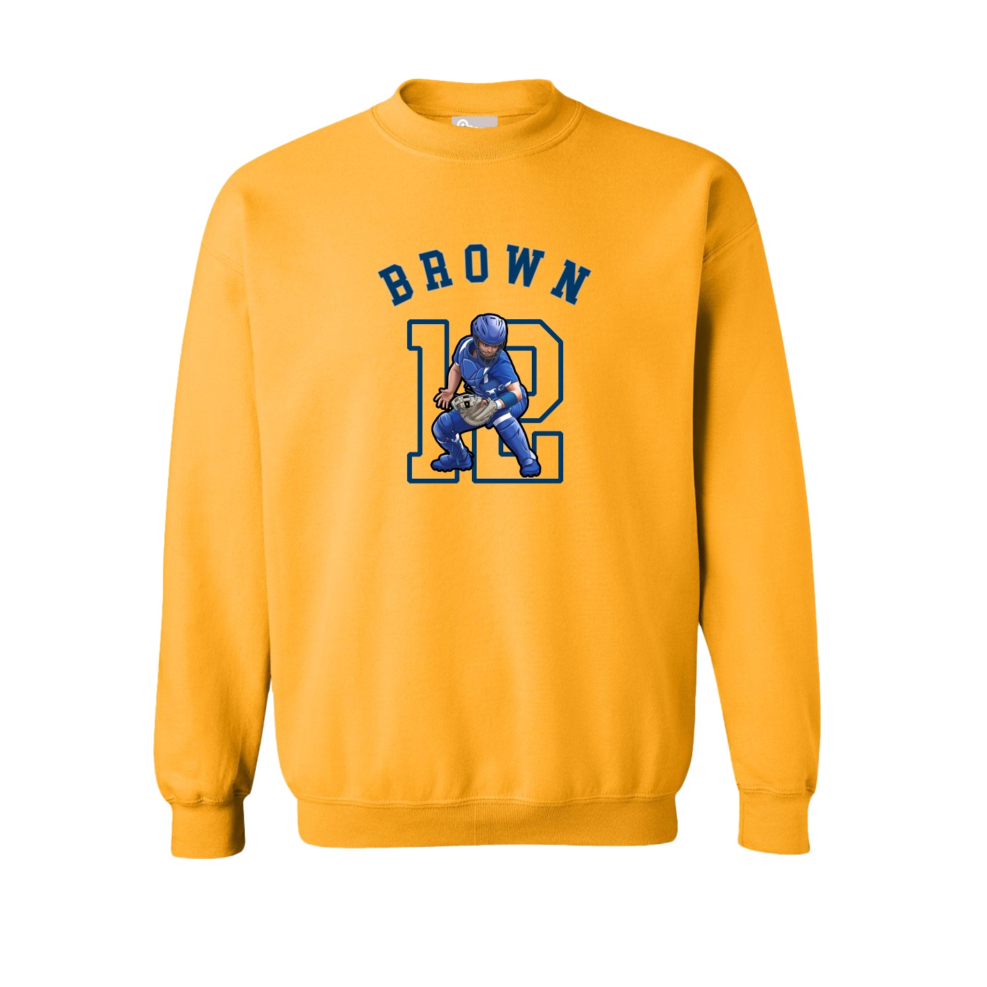 Fleece Crew — Shirsey Arch in Gold
