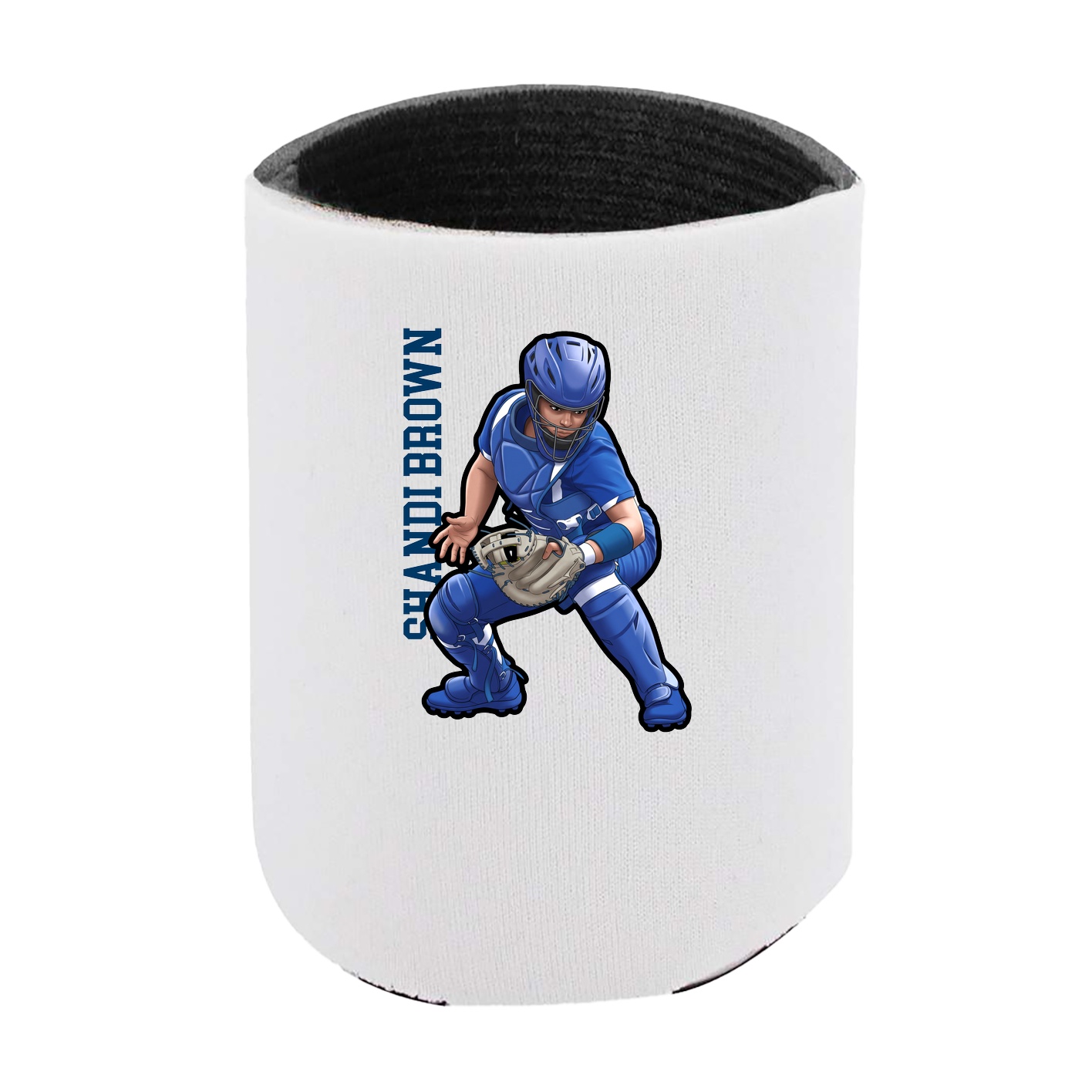 Can Holder — Name Vertical in White