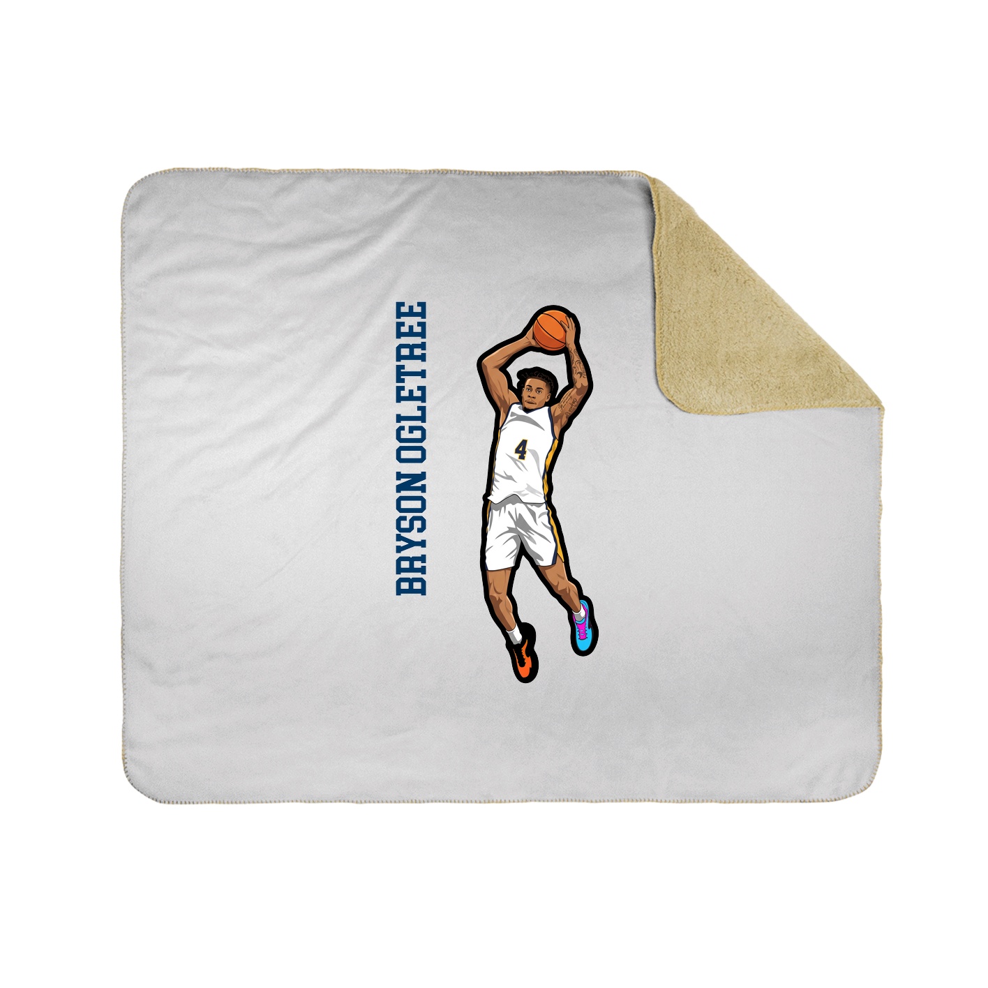 50x60 Sherpa Lined Throw Blanket