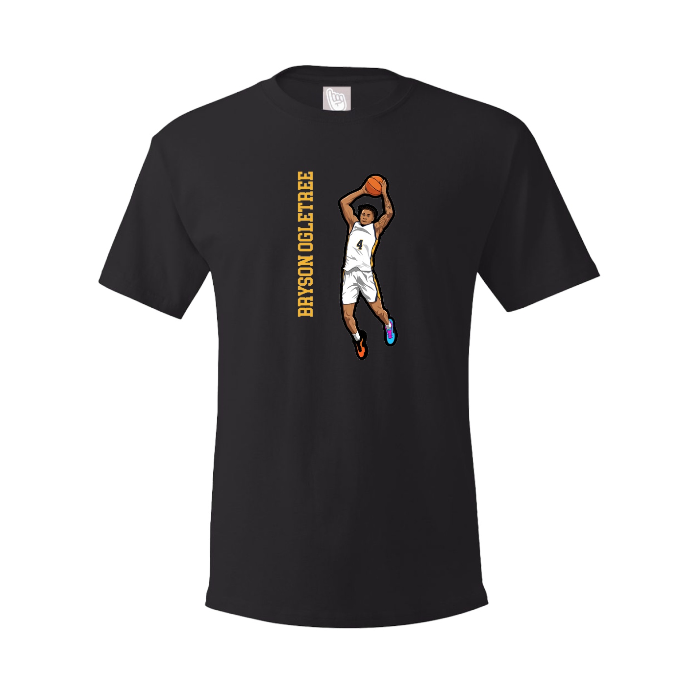 Tee — Name Vertical in Black
