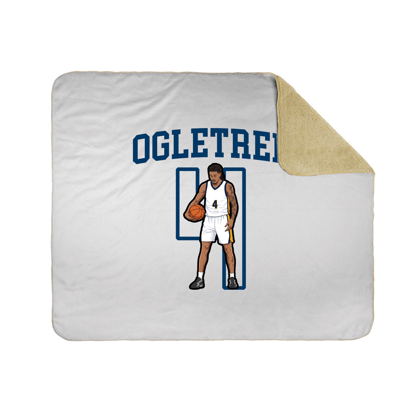 Throw Blanket — Shirsey in White
