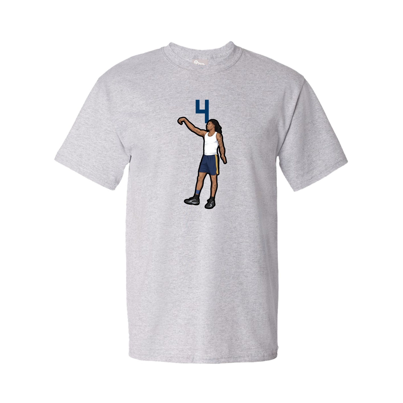Tee — Number Top in Grey